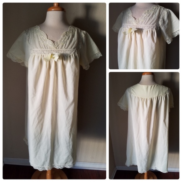 short sleeve night gown